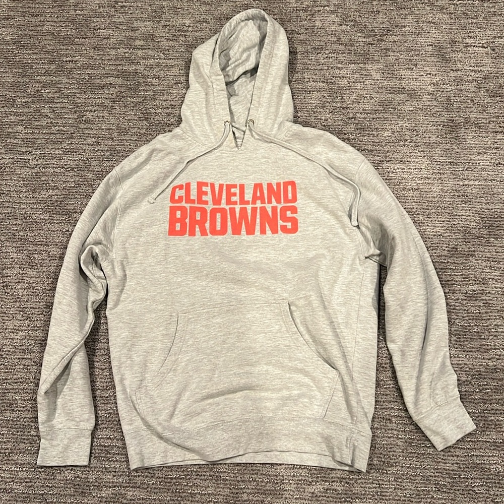 Gray Cleveland Browns Hoodie